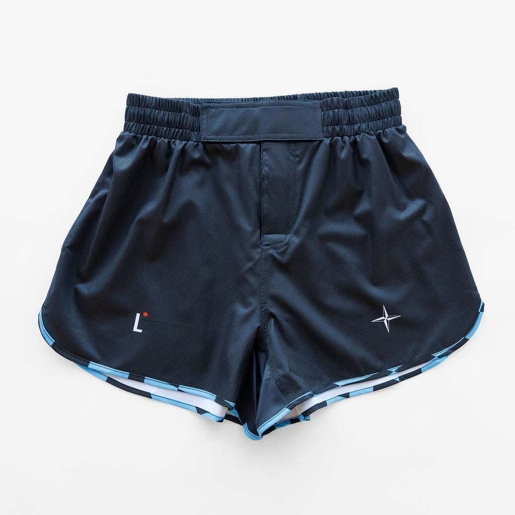 LATITUDE Shorts With Checkered Trim