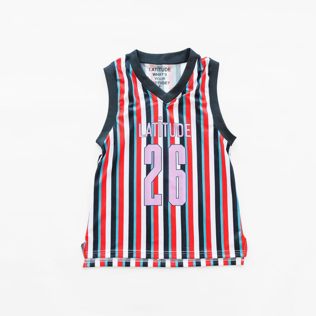 Striped "Latitude 26" Tank Top