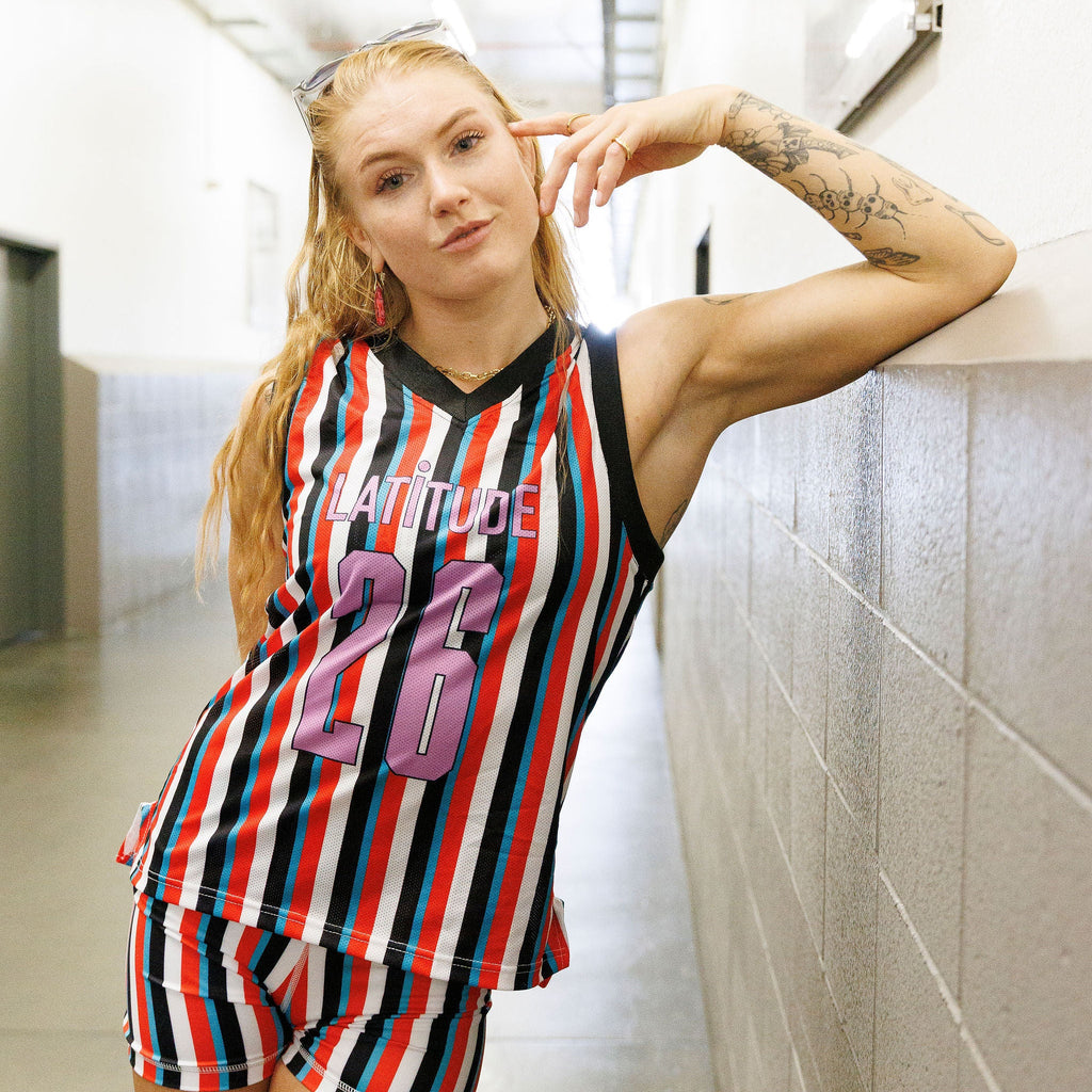 Striped "Latitude 26" Tank Top