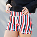Striped Compression Shorts
