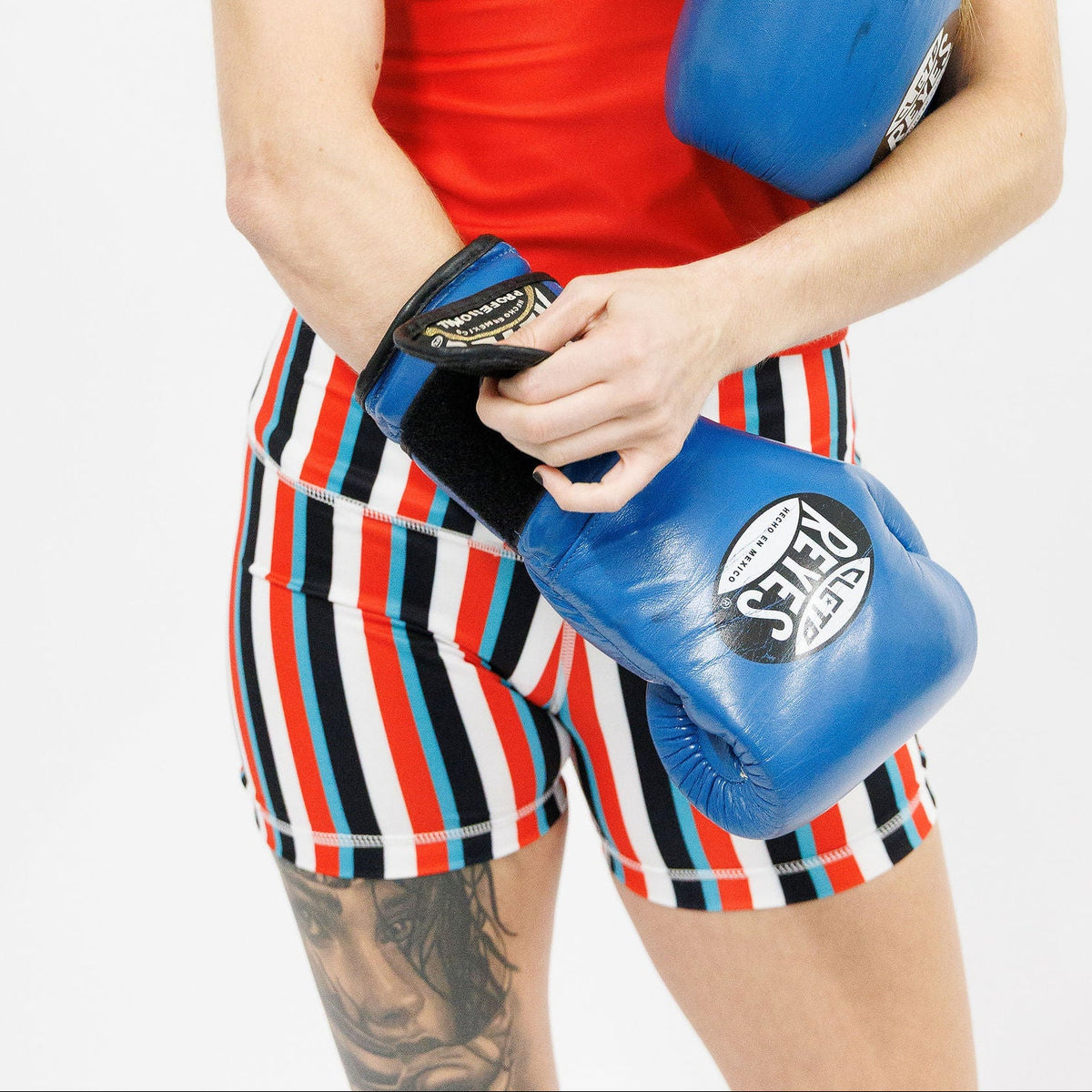 Striped Compression Shorts